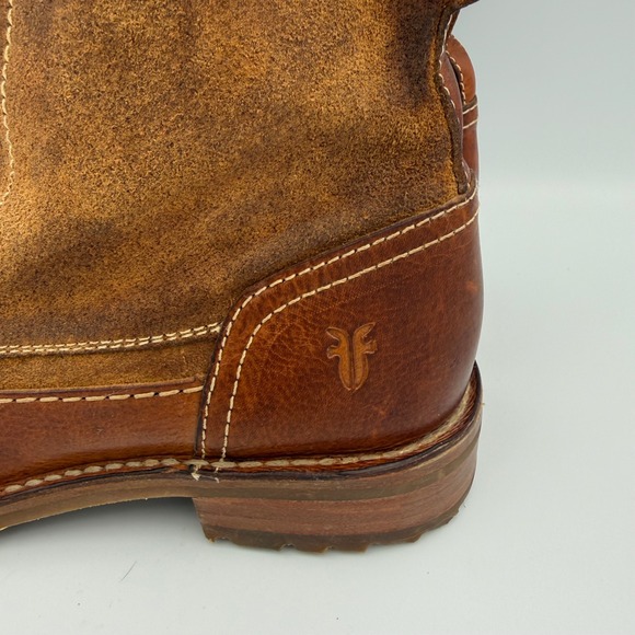 Frye 76721 Brown Suede Leather Lace Up Mid Calf Outdoor Boots Womens Size 7.5 B - Picture 5 of 10